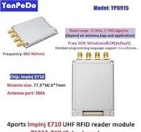 865Mhz UHF RFID Module TTL Uart Impinj E710 Chip 4 Ports RFID Reader UHF  915Mhz Multi-Tags 500 Tags/sec For Embedded System - AliExpress 30