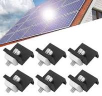 Amazon.com: Respicefinem 12Pcs Pv Solar Panel End Clamp ...