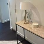 Beige Travertine Effect Console Table - Demi - Page 1 ...