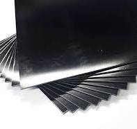 Singhal Black Premium Polypropylene PP Sheet 380x380 MM, 1mm Thickness,  Durable, Lightweight & Weatherproof for Industrial & DIY Use, Pack of 2 :  ...