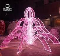 [Hot Item] Flashing Art 3D Fountain Motif Lights Christmas Decoration  Beautify Shopping Mall Lights Christmas Festival Light Ornaments