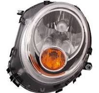 Headlight Halogen Driver Left w/ Yellow Indicator Assembly Fits Mini Cooper  Clubman R55 08-13/ Roadster R59 12-13/ Cooper S Convertible 09-13/ Cooper  ...