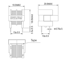 China UU10.5 Common Mode Choke Line Filter Inductor ...