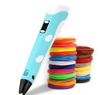 3D Printing Pen DIY Drawing Pen With LCD Display 3D Pen With 10 Colors/100  Meter PLA Filament Christmas Birthday Gift for Child Blue