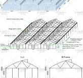 Polytunnel Hothouse Sawtooth Top Ventilation Tunnel ...