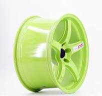 5040 2024 New Design 5 Holes Fluorescent Green 18 Inch Aluminum Alloy Car  Rims