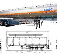 CIMC Aluminum Tanker Trailer | 45000 Liters Aluminum Fuel ...