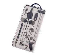 Foska Two Layers Zinc Alloy Math Compasses Divider Set with Ruler