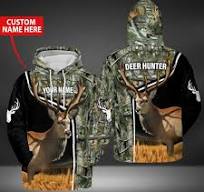 Amazon.com: Customized Name deer hoodies hunting Unisex ...