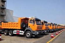 Beiben tipper truck 30ton load 10 tires 6x4 dump truck for sale