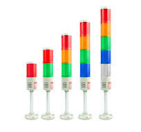 Tower Light IP44 Waterproof LED Multilayers Stack Warning Lights with Sound  or No Sound , Round Bottom, Flashing or Steady For Machine LTA-505T/W(J)