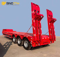3 Axle 40t 50t 60t 100t Gooseneck Lowboy Low Bed Semi Trailer Dimensions  Lowbed Truck Trailer for Sale