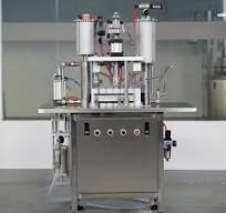 Semi Automatic Pneumatic Spray Paint Aerosol Valve Can Crimping Capping  Sealing Machine