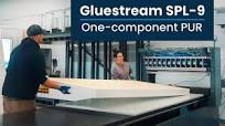Mono-component PUR glue-applying machine Gluestream SPL-9. SIP panels  production machinery to sell.
