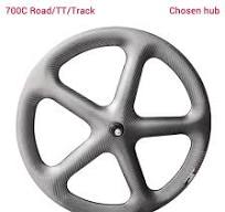 LightCarbon 700C Aero Carbon 5 Spoke Bicycle Wheel Suppliers ...