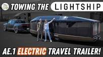Towing the Lightship Electric Travel Trailer (AE.1 Trek Drive 2025)