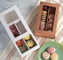 Macaron Boxes for 12 to 14 White with Clear Display Window [15 pieces]  Macarons Container or Packaging Box Kit for Chocolate Truffles Cake Pops ...