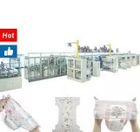 Full Automatic Big Waist Band Pull up Kid Baby Diaper Production Line  Diaper Making Machines Manufacture From China