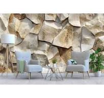 3D Sandstone Rock Wall Mural Textured Stone Look Wallpaper ...