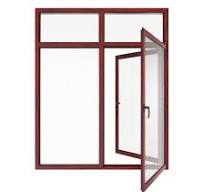 Wood Grain Color Aluminium Casement Windows With Diamond ...