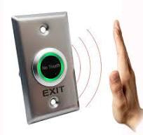 No touch exit button