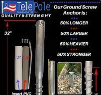 Telepole Ground Screw Anchor