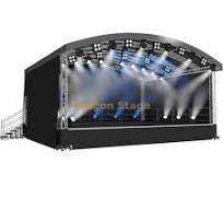 Aluminum Outdoor Event Concert Mobile Arc Roof Stage 9x7x6m ...