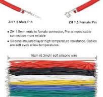 Amazon.com: ZH 1.5MM Male Female Connectors and 28AWG Pre ...