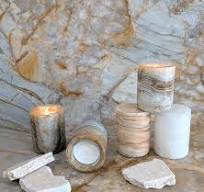Natural Stone Candle – Refillable Stone Candle Holder