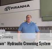 Piranha Hydraulic Press Brake EasyCrown CNC Crowning System