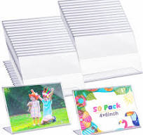 Amazon.com - Soaoo 50 Pcs Acrylic Picture Frames Bulk 4 x 6 ...