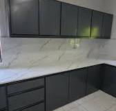 Innovative Ash Grey Aluminium Kitchen Cabinet Designs