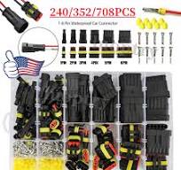 708PCS Car Automotive Waterproof Electrical Wire Connectors Plug 1-6 Pin  Kit US