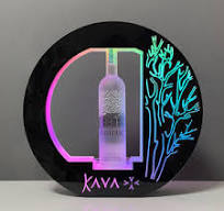 LED Electronic Bottle Display Stand - Rotating Light Up