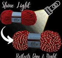 Reflective Yarn | One Skein 50g | Reflective Yarn for Crochet | Reflective  Yarn for Crafts | Polyester Yarn | Reflective Knitting Yarn | 50m