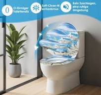 Modern Design Luminous UF Soft Close Thin Toilet Seat with Sensor of Light  and Sound