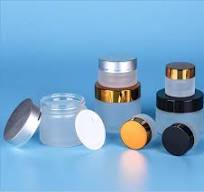 Frosted Glass Jars with Screw Top Lids & Inner Liners, Empty Matte Clear  Round Refillable Cosmetic Containers Travel Jars for Cream Lotion