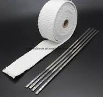 [Hot Item] Automotive Exhaust system Protection Thermo Resistant Ceramic  Fiber Header Insulation Wrap