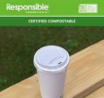 Compostable Lids for 8-24 oz Paper Cups