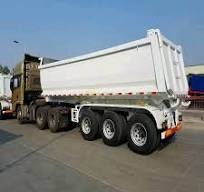 3 Axle Tipper Dump Semi Trailer 30 Cubic with U Shape Dumper ...