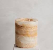 Natural Onyx Candle Holder - Refillable Candle Holde