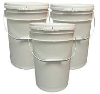 Amazon.com: 6 Gallon Plastic Bucket Pail Food Grade with Lid ...
