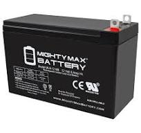 ML9-12NB -12 Volt 9 AH, Nut and Bolt (NB) Terminal, Rechargeable SLA AGM  Battery