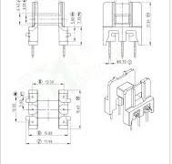 Bobbins | UU10.5 Transformer Bobbin,3+3 Pin Vertical Bobbin ...