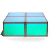 ProX Lumo Stage 4'x4' Acrylic Stage w/Optional Lights, 16" High