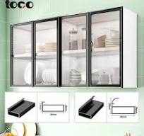 6000 Series Aluminum Profiles for Furniture Minimalist Kitchen Cabinet Door  Frame