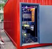 Mobile KTV, container KTV! A new model to disrupt the industry! You can  experience the fun of KTV anytime and anywhere! # A can be packed to the  door of the KTV # professional KTV design # night ...