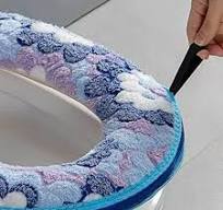 Bizhu Awaterproof Toilet Seat,Anti-Mold Toilet Seat Cover,Thicker Bathroom  Toilet Seat Cover Pads Soft Warmer Toilet Seat Cushion Cover Stretchable ...
