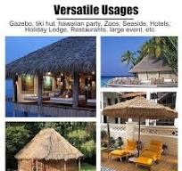 Amazon.com: Garden Thatch Roof Decoration 20" H X 18.5'L ...