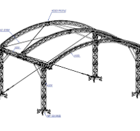 Prolyte ARC Roof Outdoor Stage Hire - LUX Technical
